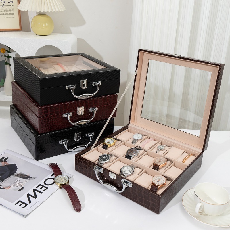 Luxury Watch Collection Box - Retro Watch Storage Box Leather Watch