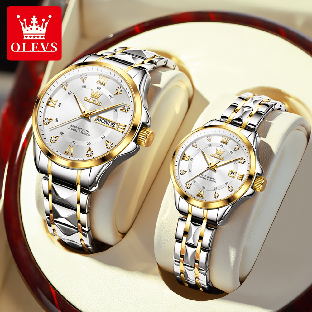 Luxury Watch News - OLEVS 2906 Couple Watch Original Roman