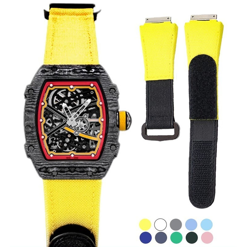 Luxury Watch Richard Mille - Custom Made FKM Rubber Strap for