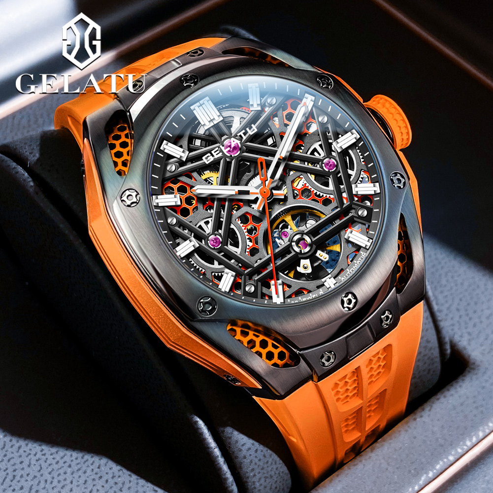 Luxury Watch Hublot - GELATU 6008 Skeleton Automatic Mechanical Watch