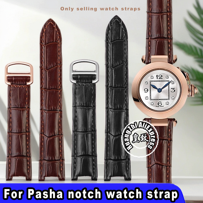 Luxury Watch Engraving - Cow Leather Watch Strap For Cartier