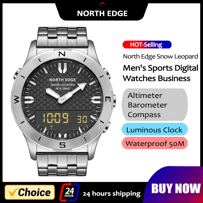 Compass Watch Luxury - NORTH EDGE Men's Sports Digital Watch