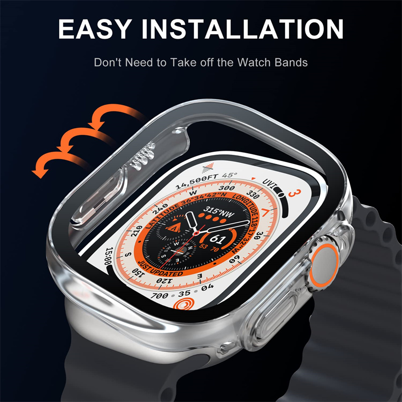 Glass+case For Apple Watch Ult - Luxury Watch Protection Film review and price