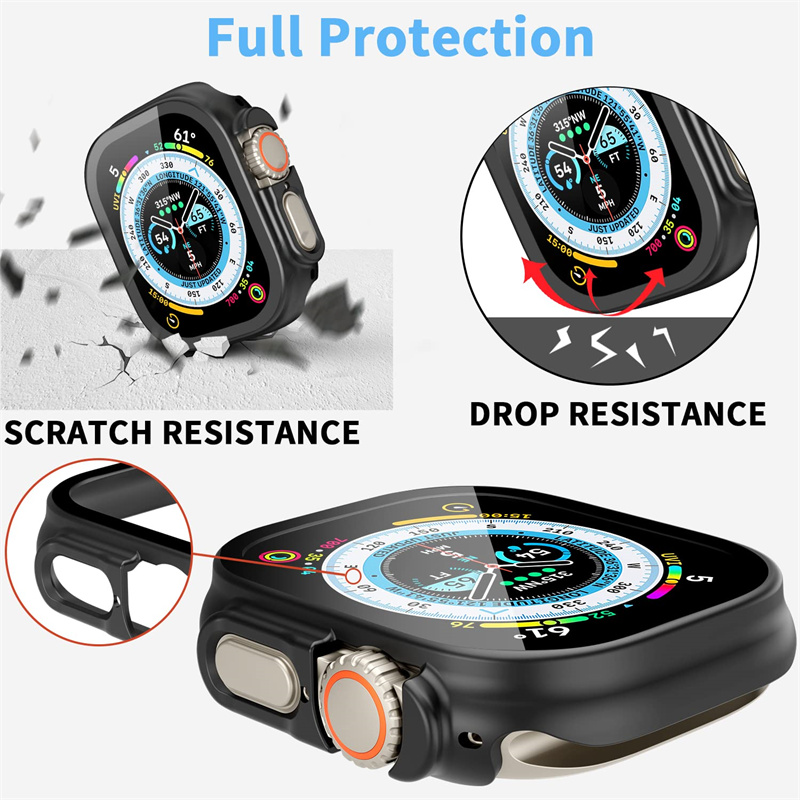Glass+case For Apple Watch Ult - Luxury Watch Protection Film review and price