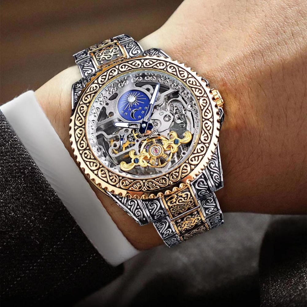 High-End Retro Men's Fully Aut - Luxury Watch Engraving review and price