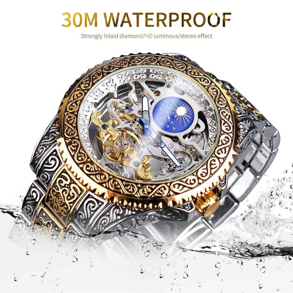 High-End Retro Men's Fully Aut - Luxury Watch Engraving review and price