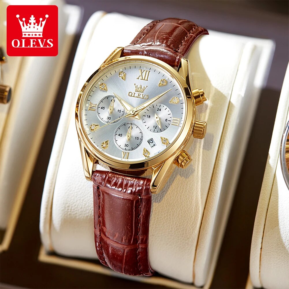OLEVS 5523 Women's Watches Lea - Luxury Watch Cheap review and price