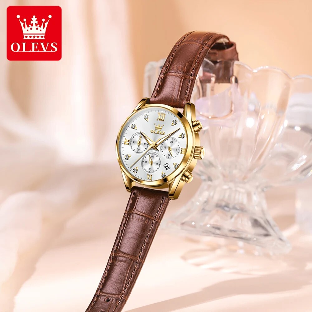 OLEVS 5523 Women's Watches Lea - Luxury Watch Cheap review and price