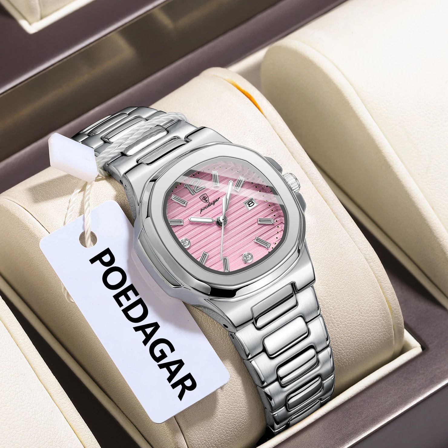 POEDAGAR Square Fashion Woman  - Luxury Watch Female review and price