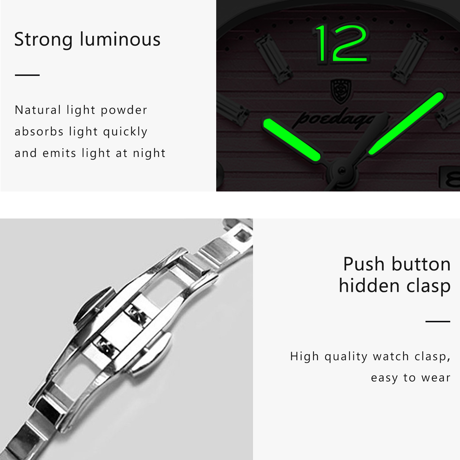 POEDAGAR Square Fashion Woman  - Luxury Watch Female review and price