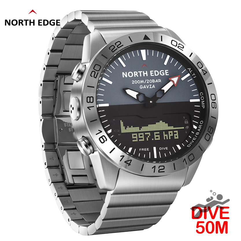 NORTH EDGE Mens Dive Watch Mil - Compass Watch Luxury review and price