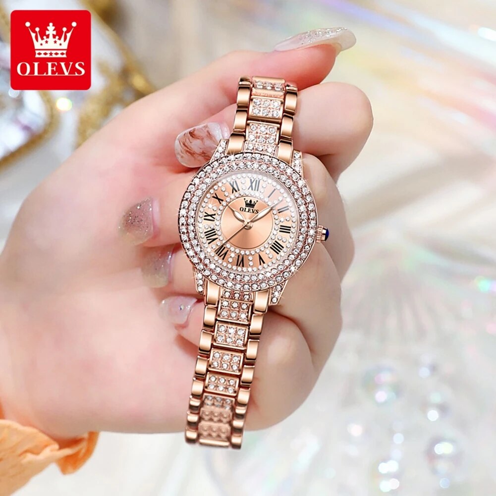 OLEVS 9943 Luxury All Diamond  - Luxury Watch Cheap review and price