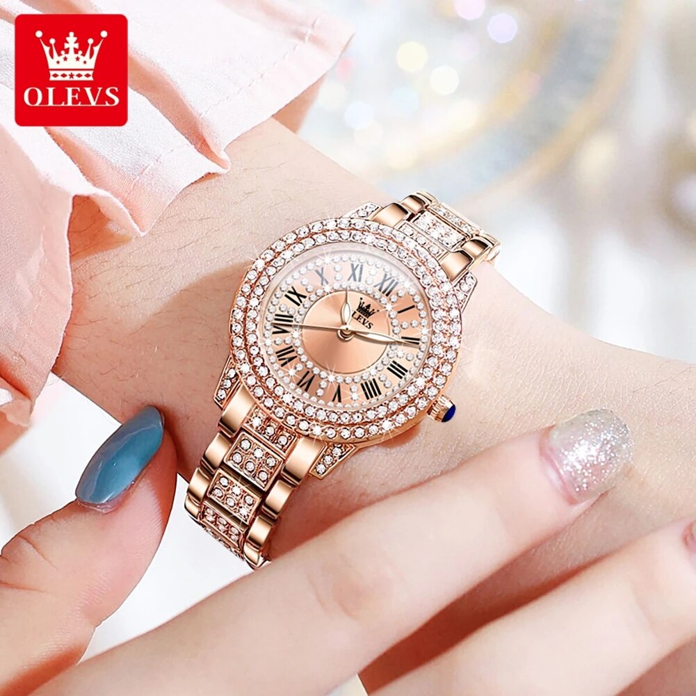 OLEVS 9943 Luxury All Diamond  - Luxury Watch Cheap review and price
