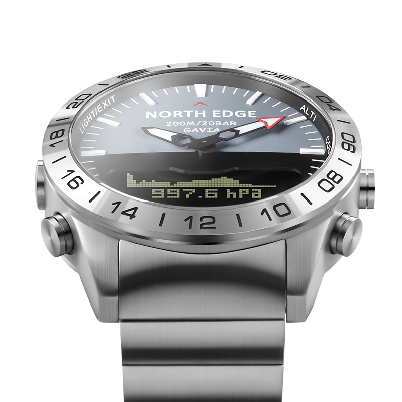 NORTH EDGE Men Dive Sports Dig - Compass Watch Luxury review and price