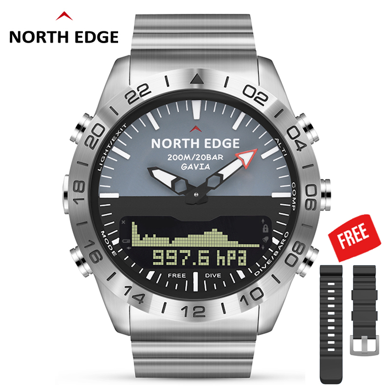 NORTH EDGE GAVIA2 Men's Dive 5 - Compass Watch Luxury review and price