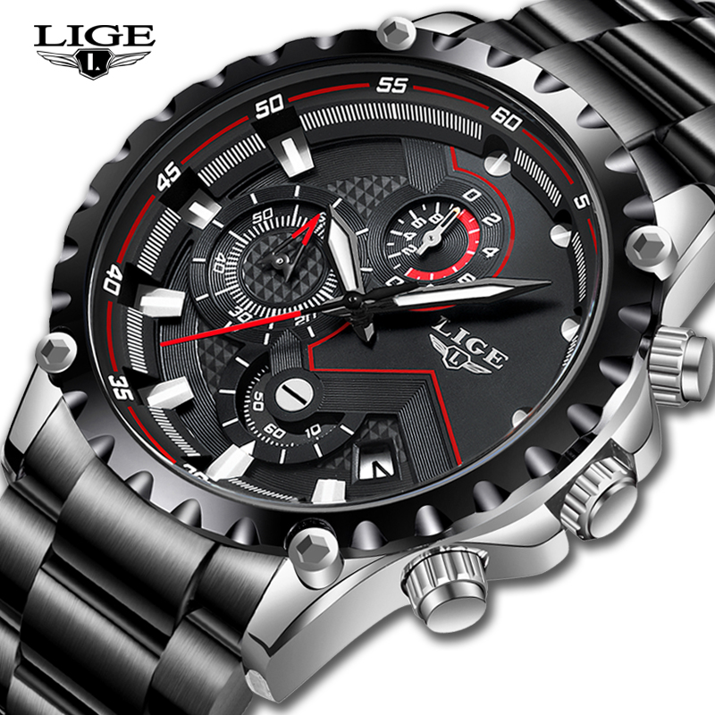 LIGE Top Brand Luxury Mens Fas - Luxury Watch All Brands review and price