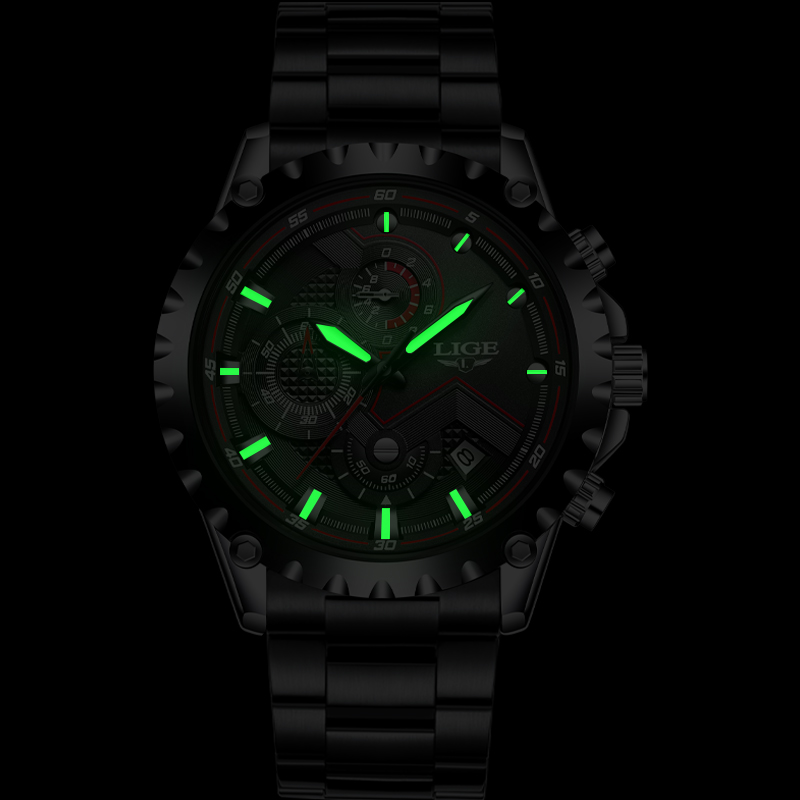 LIGE Top Brand Luxury Mens Fas - Luxury Watch All Brands review and price