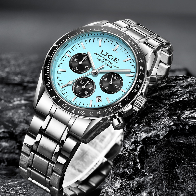LIGE Top Brand Luxury New Men  - Luxury Watch Collection Box review and price
