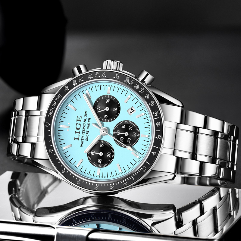 LIGE Top Brand Luxury New Men  - Luxury Watch Collection Box review and price