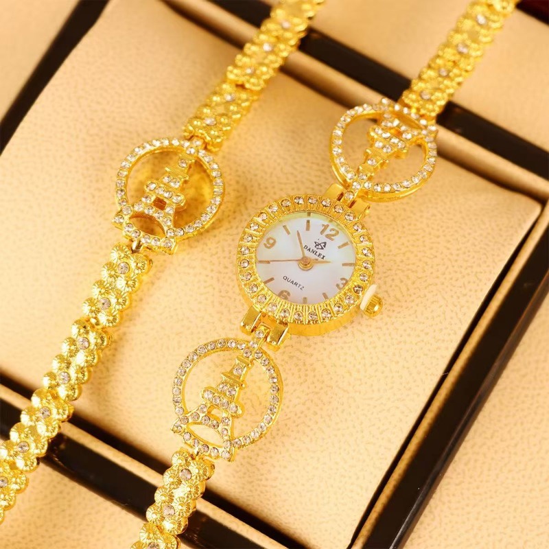 2pcs Luxury Diamond Bracelet W - Lux Watch review and price