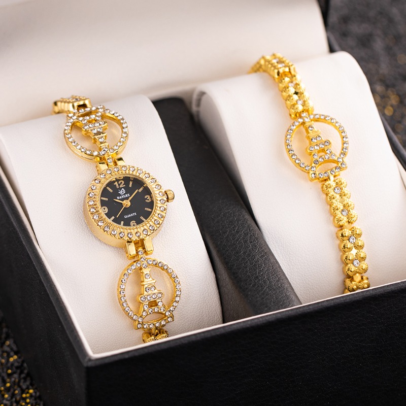 2pcs Luxury Diamond Bracelet W - Lux Watch review and price