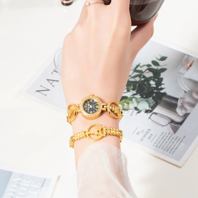 2pcs Luxury Diamond Bracelet W - Lux Watch review and price
