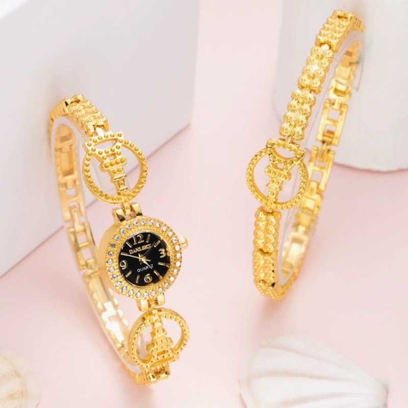 2pcs Luxury Diamond Bracelet W - Lux Watch review and price