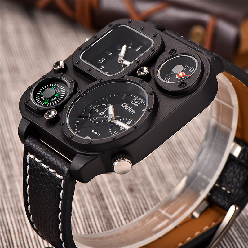Oulm Classic Black Casual Watc - Compass Watch Luxury review and price
