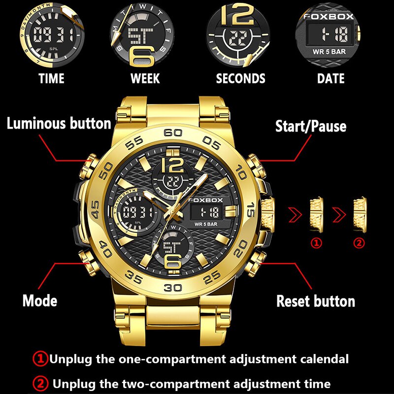 FOXBOX Business Watch Men Fash - Luxury Watch Collection Box review and price
