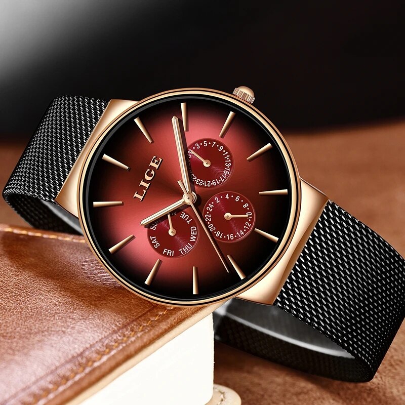 New LIGE Fashion Mens Watches  - Luxury Watch Low Price review and price