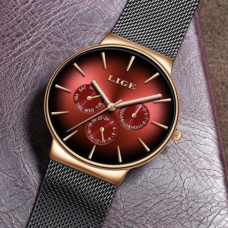 New LIGE Fashion Mens Watches  - Luxury Watch Low Price review and price