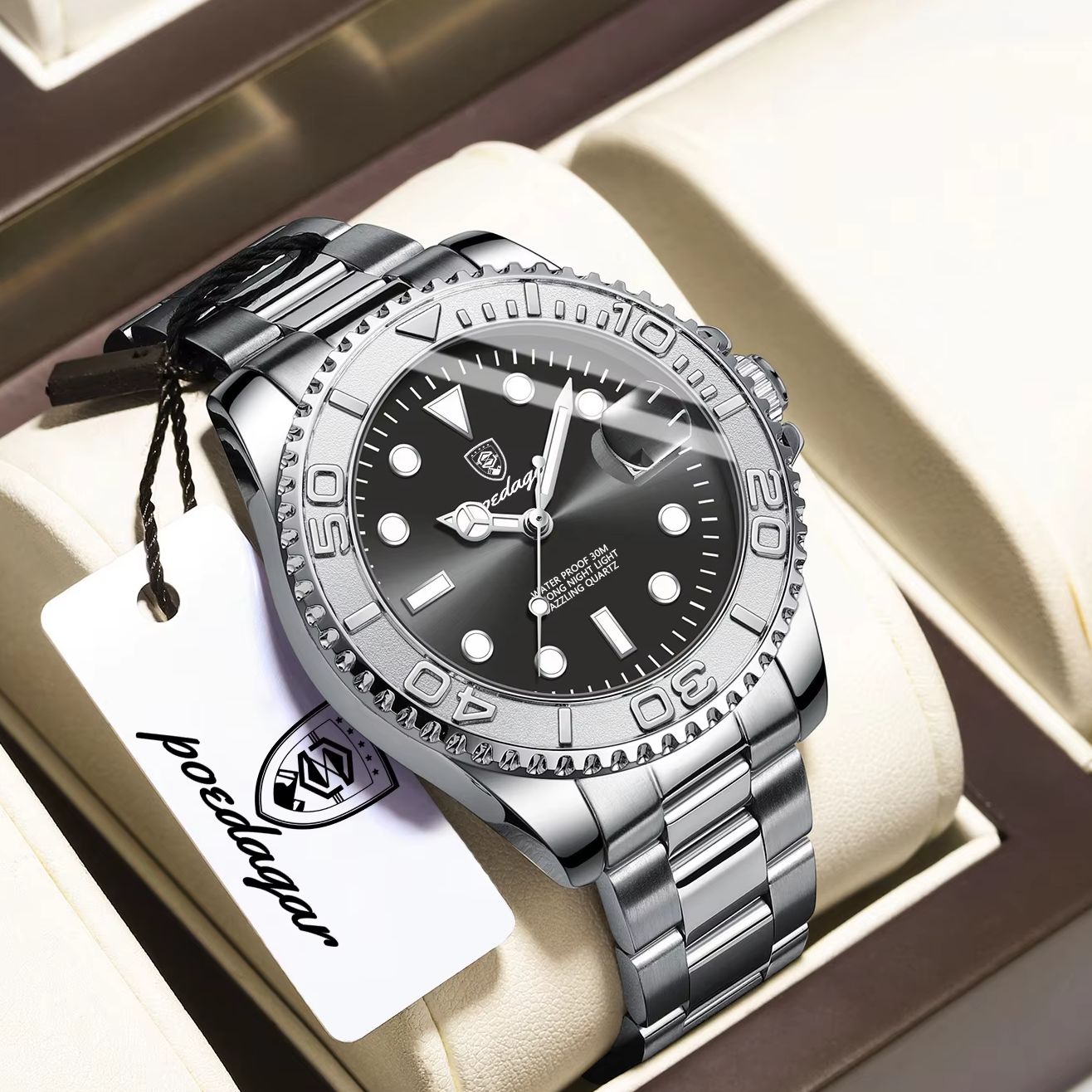 POEDAGAR Luxury Classic Man Wr - Luxury Watch News review and price