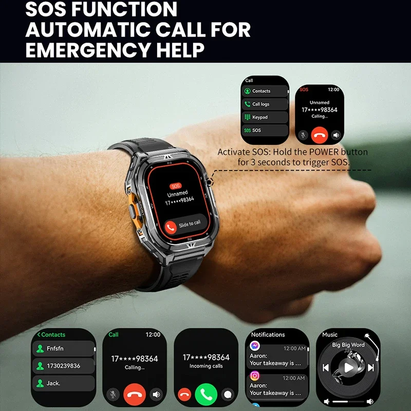 Luxury AMOLED Smartwatch Real  - Compass Watch Luxury review and price