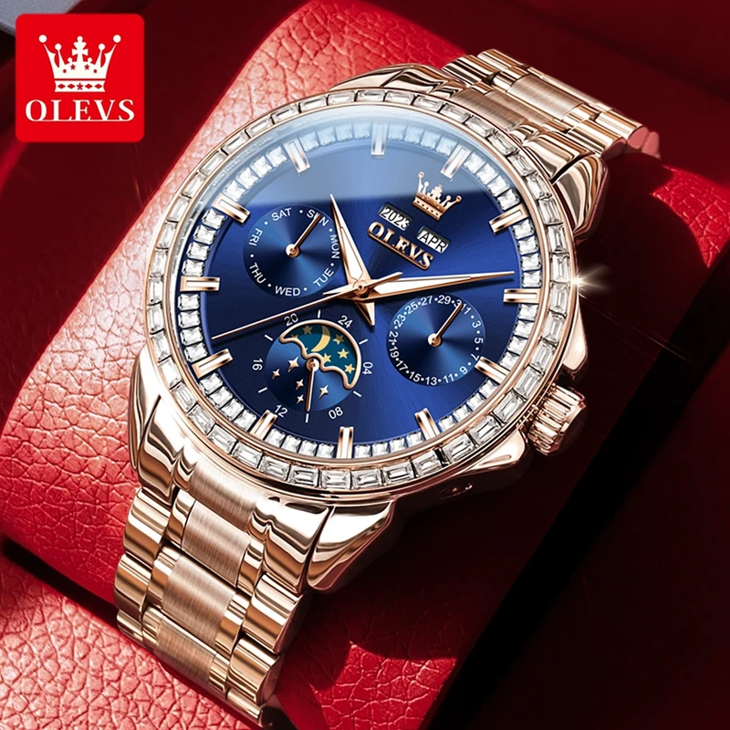 OLEVS 6695 NEW Men's Watches F - Compass Watch Luxury review and price
