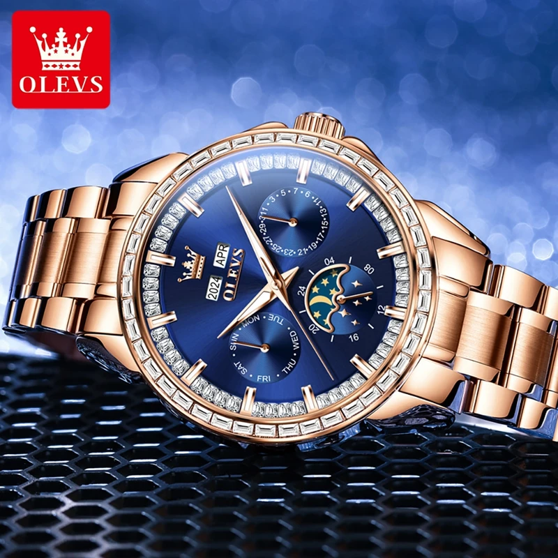 OLEVS 6695 NEW Men's Watches F - Compass Watch Luxury review and price