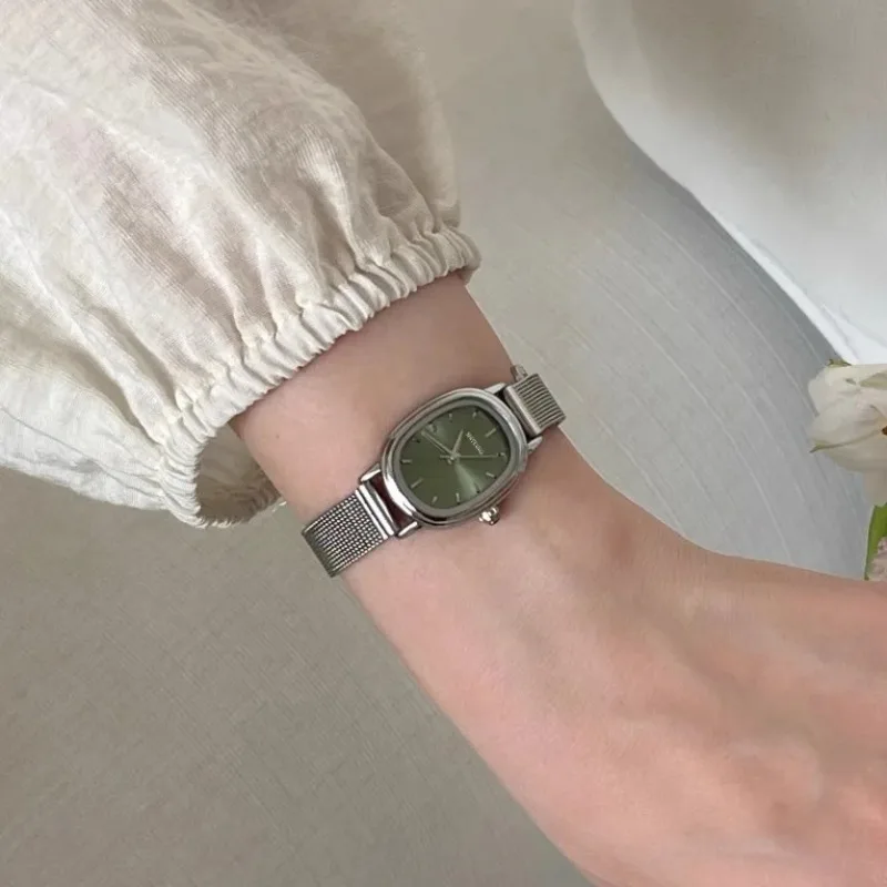 Small Oval Dial Green Watch Si - Luxury Watch Female review and price