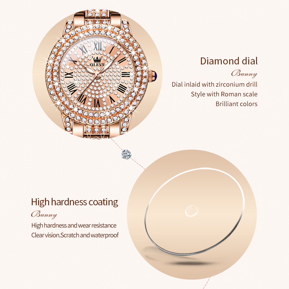 OLEVS 9943 Luxury All Diamond  - Luxury Watch Cheap review and price