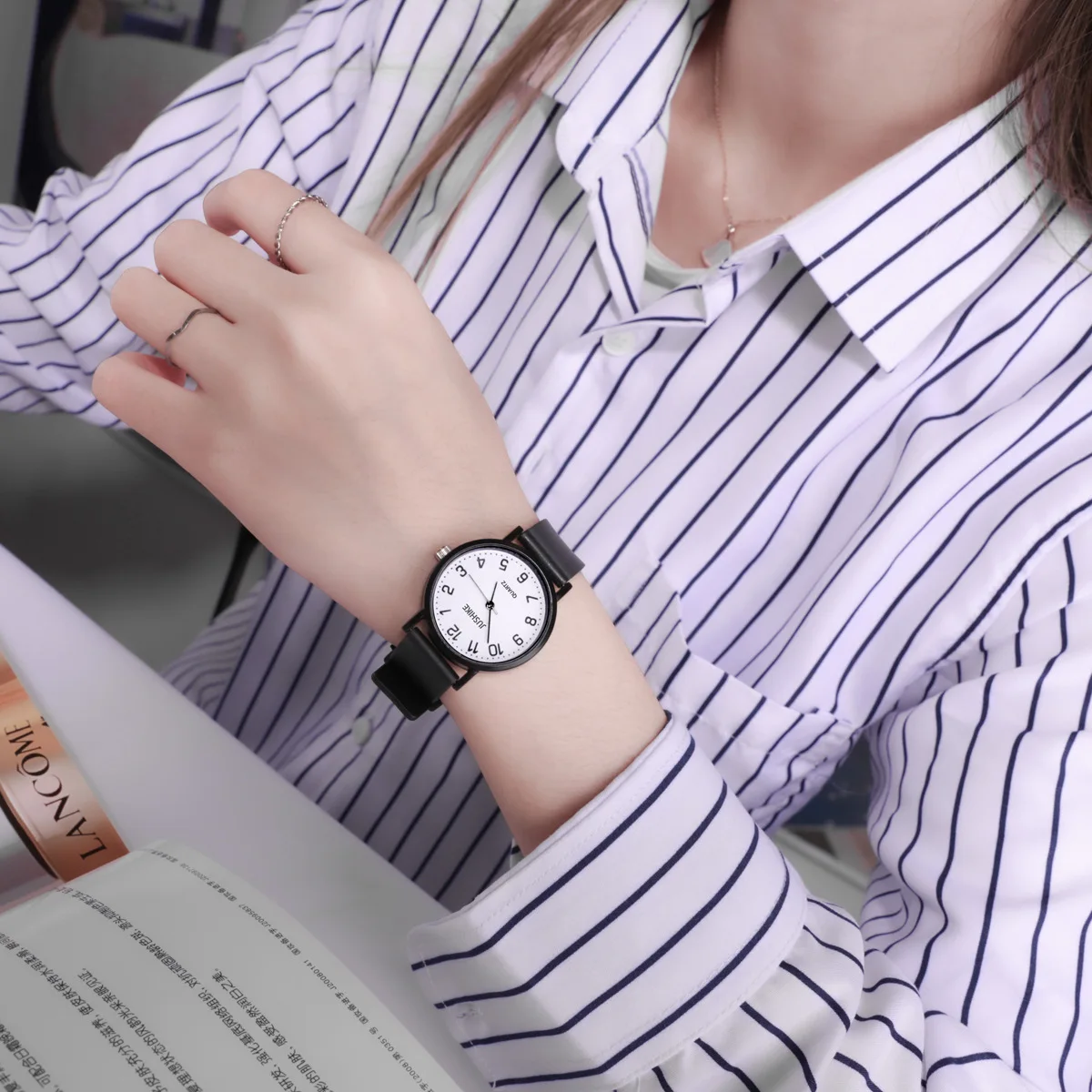 Simple Black Watch Quartz Watc - Luxury Watch Female review and price