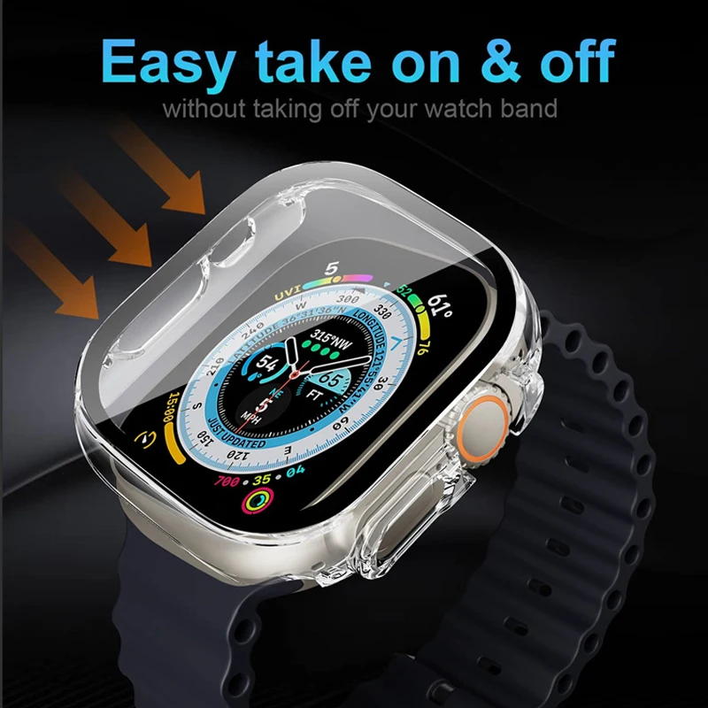 Glass+case For Apple Watch Ult - Luxury Watch Protection Film review and price