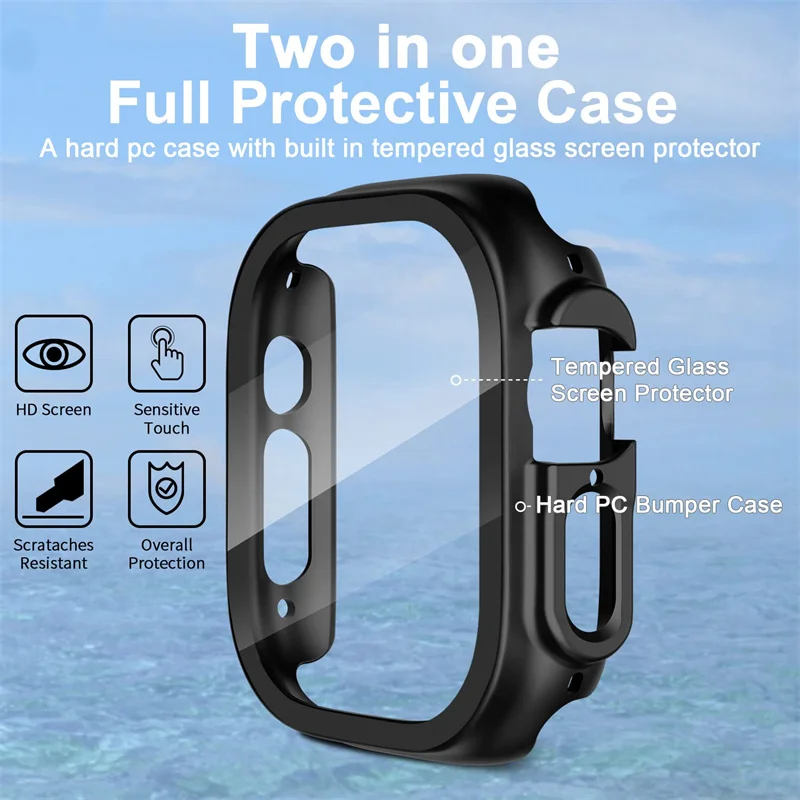 Glass+case For Apple Watch Ult - Luxury Watch Protection Film review and price