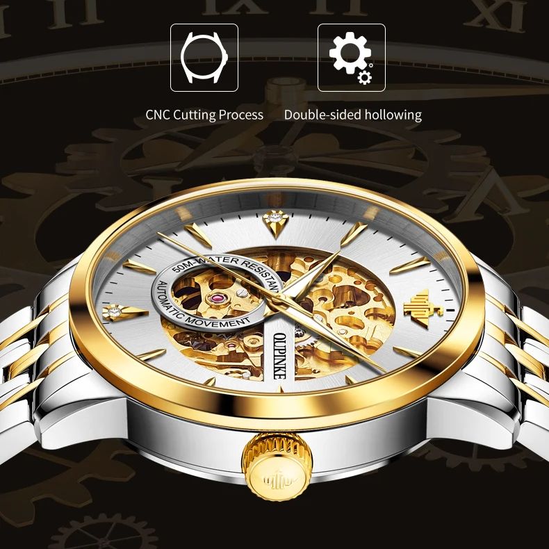 OUPINKE Luxury Fully Hollow Me - Luxury Watch All Brands review and price